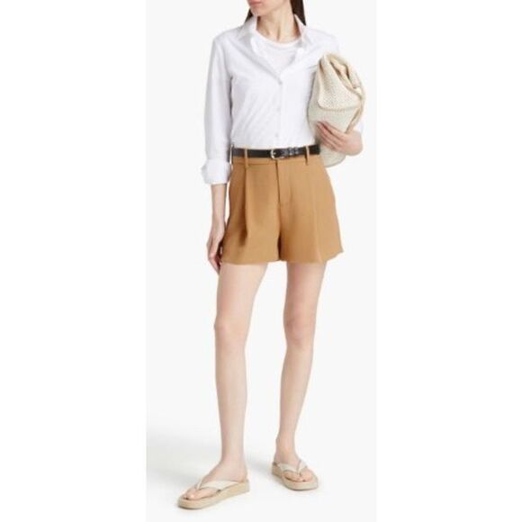 Vince Pants - Vince Cady Hi-Waisted Polyester Short in Camel NWT Size 10